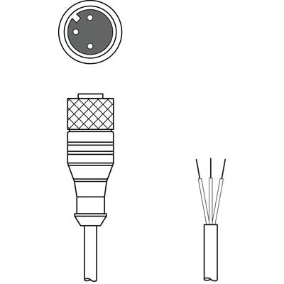 Leuze - Konfektioniertes Sensor-Aktor-Kabel Anschlussleitung KD U-M12-3A-P1-030