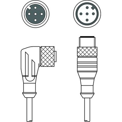 Leuze - Konfektioniertes Sensor-Aktor-Kabel Verbindungsleitung KDS U-M12-5#50133870