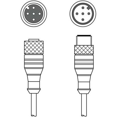 Leuze - Konfektioniertes Sensor-Aktor-Kabel Verbindungsleitung KDS U-M12-5#50136760