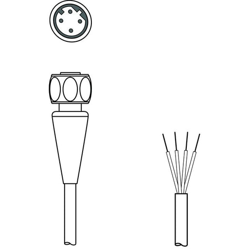 Leuze - Konfektioniertes Sensor-Aktor-Kabel Anschlussleitung KS ET-M12-4#50147678