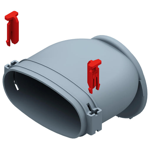 Helios Ventilatoren - Zubehör/Ersatzteile für Ventilatoren FlexPipeEinzelstutzen FRS-ES 51 Oval 51 f.Blechteile