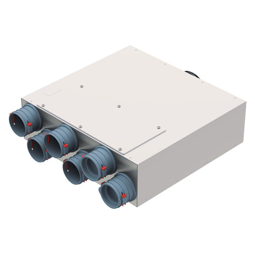 Helios Ventilatoren - Zubehör/Ersatzteile für Ventilatoren FlexPipe Verteilerkasten FRS-FVK 6-75/125 Flach Rund75/DN125