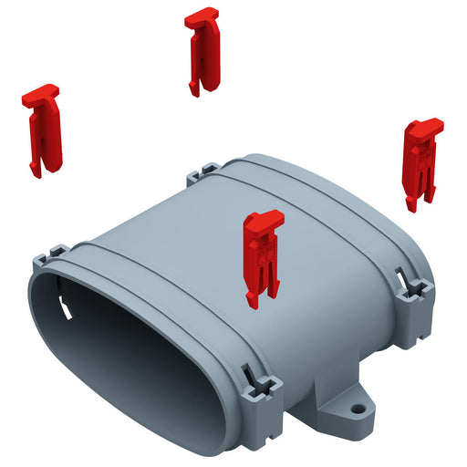Helios Ventilatoren - Zubehör/Ersatzteile für Ventilatoren FlexPipe Verbindungsmuffe FRS-VM 51 Rohr Oval 51