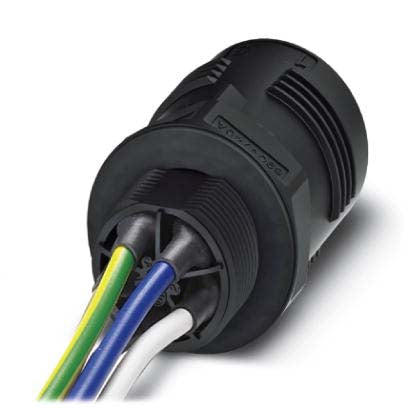 Phoenix Contact - Geräteanschluss für steckbare Gebäudeinstallation Wanddurchführung QPDW4PE6,0M250,5BK 2,5qmm-6qmm, 40A