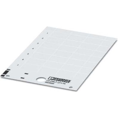 Phoenix Contact - Kennzeichnungsmaterial Kunststoffschild US-EMLP-HA (85,6X54) weiß, 85,6x54mm − 10 Stück