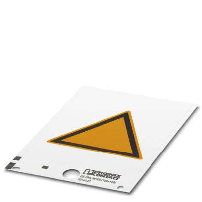 Phoenix Contact - Warn-/Hinweisschild Warnschild US-PML-W200 (50X50) 50x50mm, gelb − 10 Stück