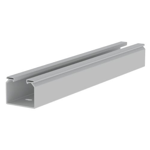 Unex - Kabelrinne Kabelbahn 66091 ungelocht, lichtgrau − 24 Meter