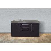 Stengel - Mini-Küche Miniküche Premiumline MPGSSM160KSGSIKFreBl Schwarz matt