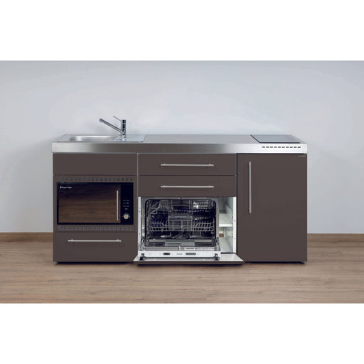 Stengel - Mini-Küche Miniküche Premiumline MPGSMOSMM180KSGKFlBr Mokka metallic