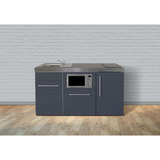 Stengel - Mini-Küche Miniküche Premiumline MPGSMSG160GSMWGKFliB Schiefergrau