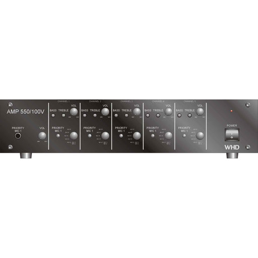 WHD - Zubehör/Ersatzteile für Beschallungssysteme Multikanalverstärker AMP550 AMP 550/100V,sw
