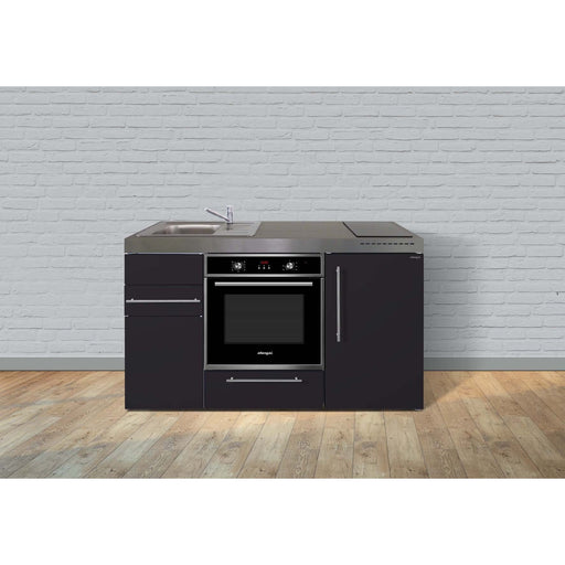 Stengel - Mini-Küche Miniküche Premiumline MPBSM150BOGKFreBliS Schwarz matt