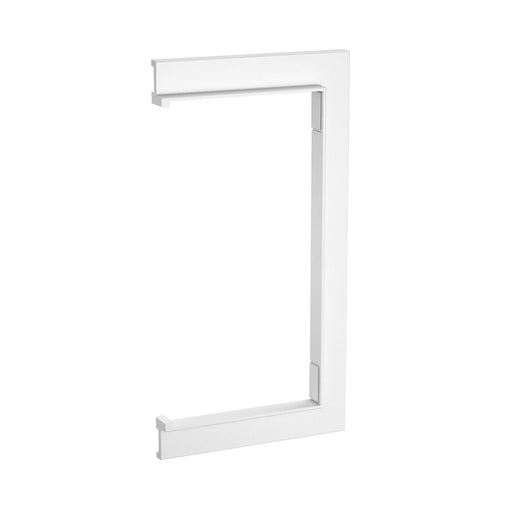 Rehau - Wandanschlussblende für Geräteeinbaukanal SIGNA BASE Wandabdeckr. BRK WA70130 rws 70x130, RAL9010