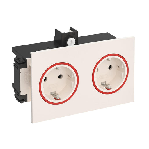 Rehau - Steckdose 2-fach BRK 2STD cws/rt SIGNA IN cws
