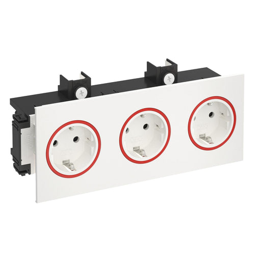 Rehau - Steckdose 3-fach BRK 3STD rws/rt SIGNA IN rws