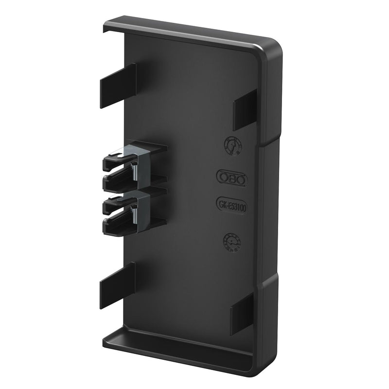 OBO Bettermann - Endstück für Geräteeinbaukanal Endstück GK-E70130SW 70x130 PC/ABS sw − 1 Stück