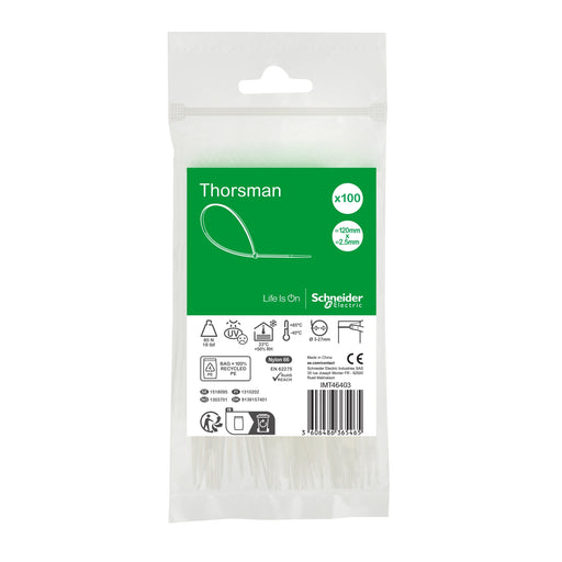 Schneider Electric - Kabelbinder Thorsman IMT46403 120x2,5mm VPE=100Stk