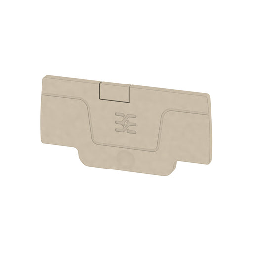 Weidmüller - Abschluss- und Zwischenplatte für Reihenklemme Abschlussplatte AEP 2C 1.5 beige − 50 Stück