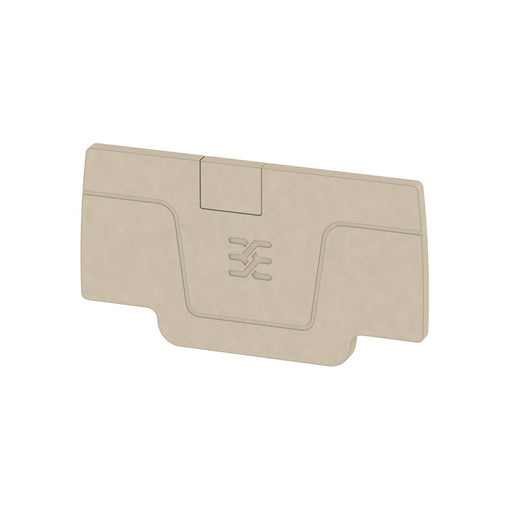 Weidmüller - Abschluss- und Zwischenplatte für Reihenklemme Abschlussplatte AEP 2C 2.5 beige