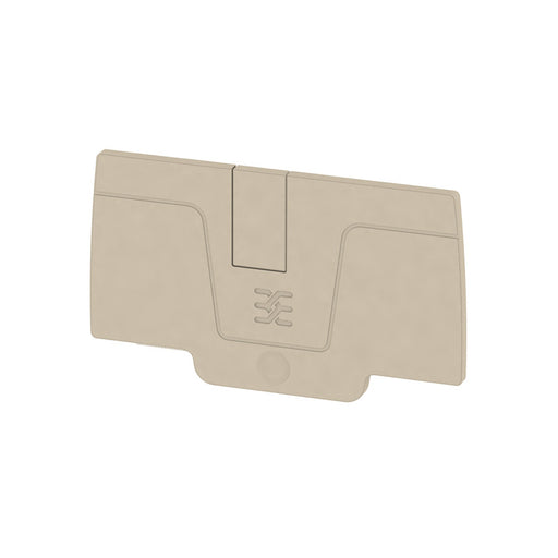 Weidmüller - Abschluss- und Zwischenplatte für Reihenklemme Abschlussplatte AEP 2C 6 beige