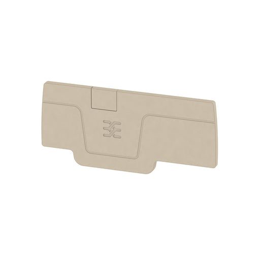 Weidmüller - Abschluss- und Zwischenplatte für Reihenklemme Abschlussplatte AEP 3C 2.5 beige