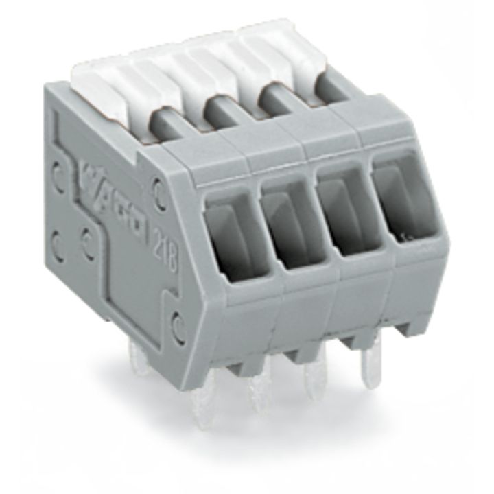 WAGO - Leiterplattenklemme 218-511 0,5mm²,grau − 40 Stück
