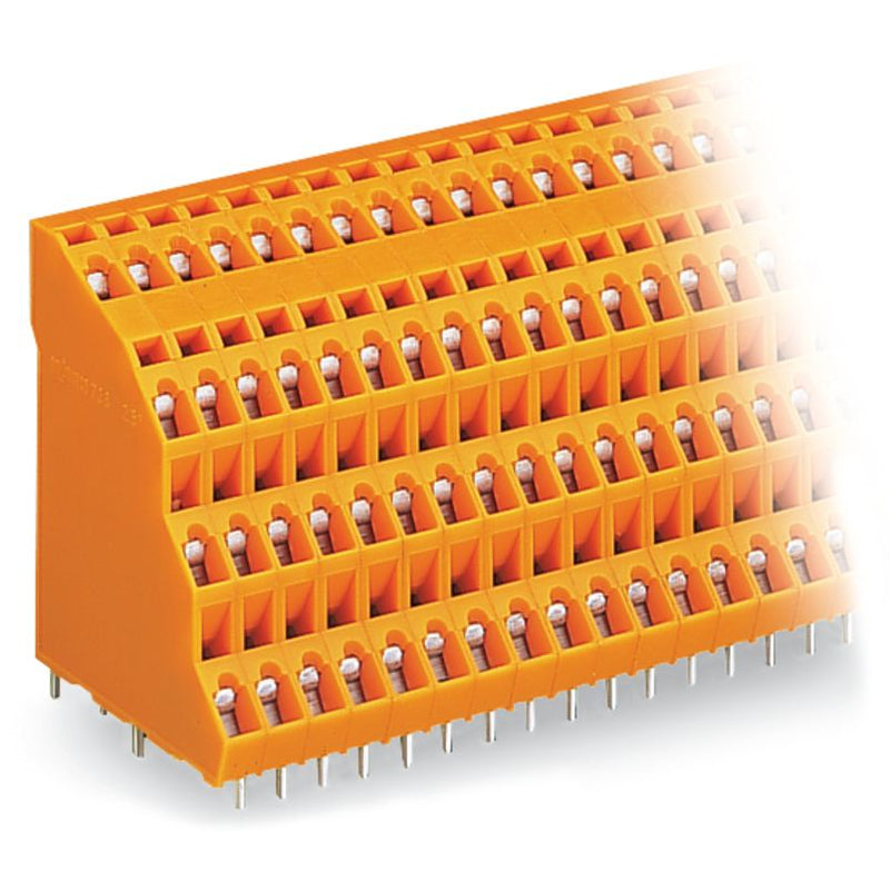 WAGO - Leiterplattenklemme Vierstock-Leiterplattenkl. 738-424 2,5mm² − 6 Stück