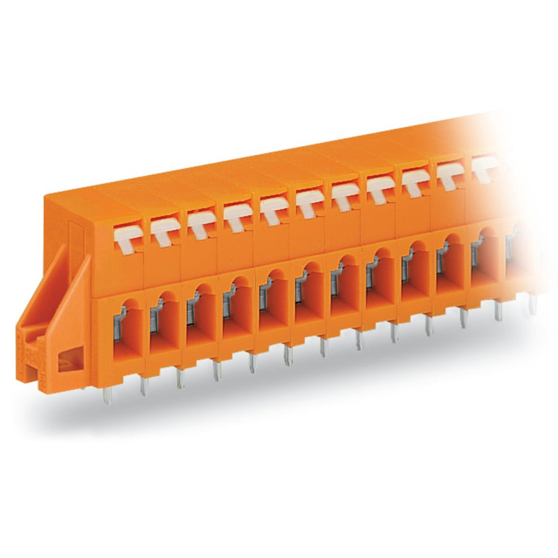 WAGO - Leiterplattenklemme 741-236 Drücker,2,5mm²,or − 25 Stück