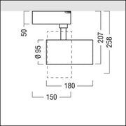 Zumtobel Group - Downlight/Strahler/Flutlicht LED-Stromschienenstrahler VIV2M 2900 #60716367