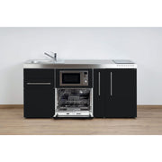 Stengel - Mini-Küche Miniküche Premiumline MPGSMSM180AKSIKFrBlS Schwarz matt
