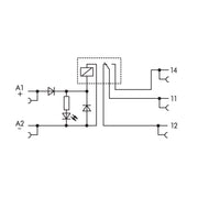 WAGO - Schaltrelais Relaismodul 857-303 DC 12 V,1W,grau