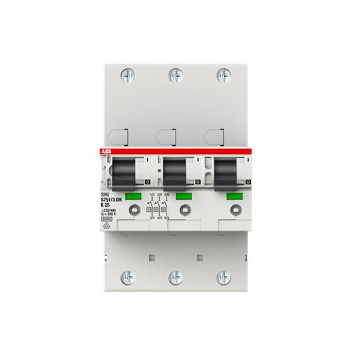 ABB Stotz S&J - Selektiver Hauptleitungsschutzschalter Haupleitungsschutzschalter S751/3DR-K25 25A K 25kA 3x1P
