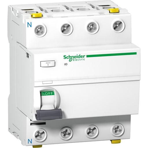 Schneider Electric - Fehlerstrom-Schutzschalter FI-Schalter A9Z31463 4P 63A 30mA Typ A Si