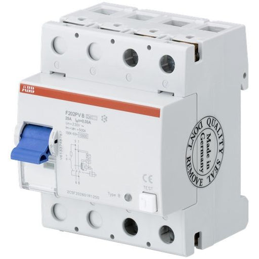 ABB Stotz S&J - Fehlerstrom-Schutzschalter FI-Schutzschalter F202B+40/0,3 2P,TypB+,40A,300mA