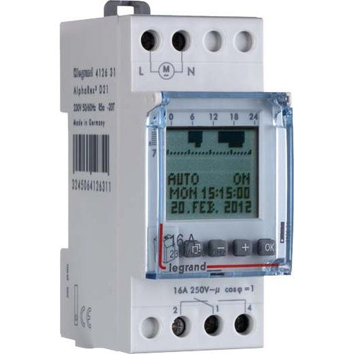 Legrand - Verteilerschaltuhr digital Wochenschaltuhr Legrand 412631 230V/AC 1K