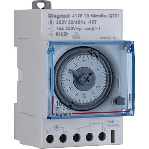 Legrand - Verteilerschaltuhr analog Tagesschaltuhr quarz Legrand 412810 230V 50-60Hz