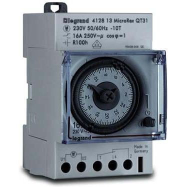 Legrand - Verteilerschaltuhr analog Wochenschaltuhr quarz Legrand 412795 230V 50-60Hz