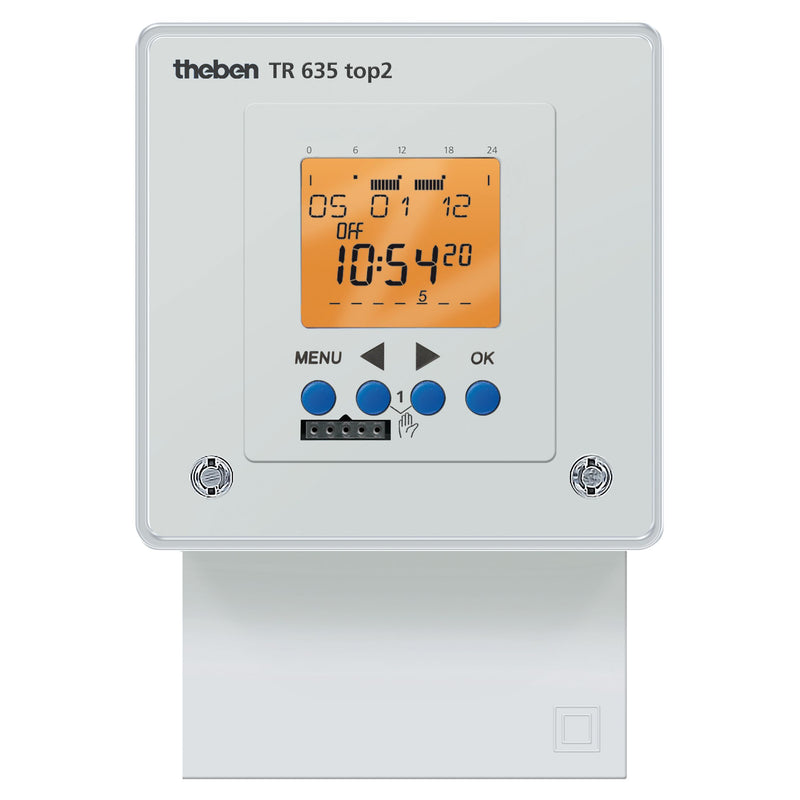 Theben - Verteilerschaltuhr digital Schaltuhr TR 635 TOP2