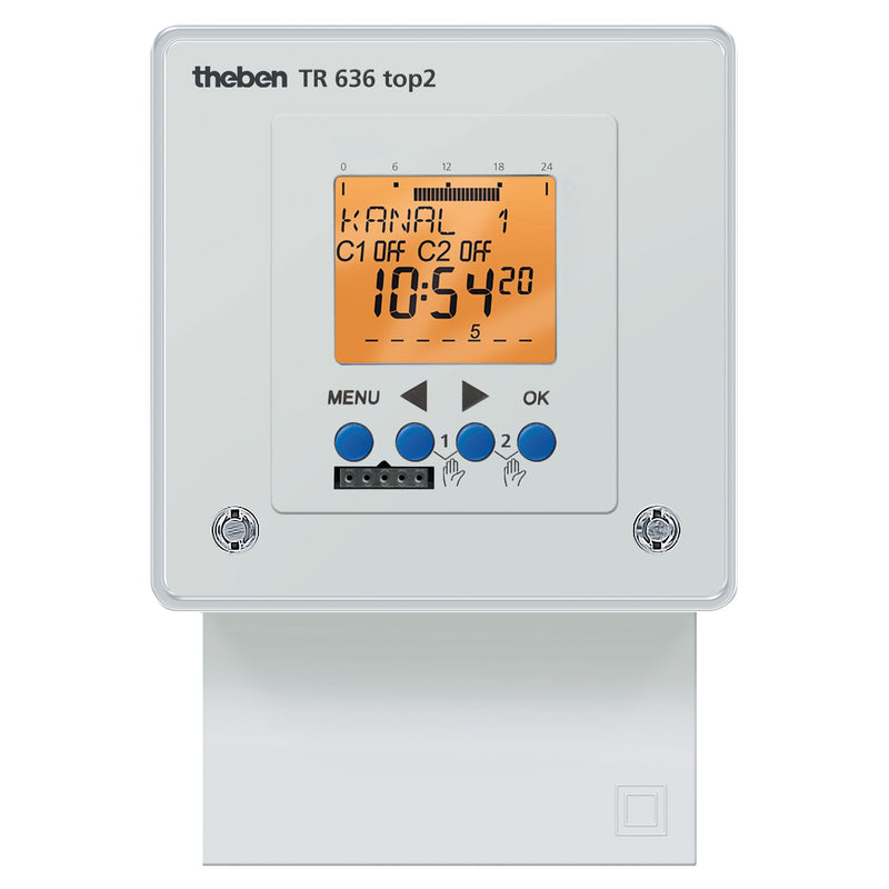 Theben - Verteilerschaltuhr digital Schaltuhr TR 636 TOP2