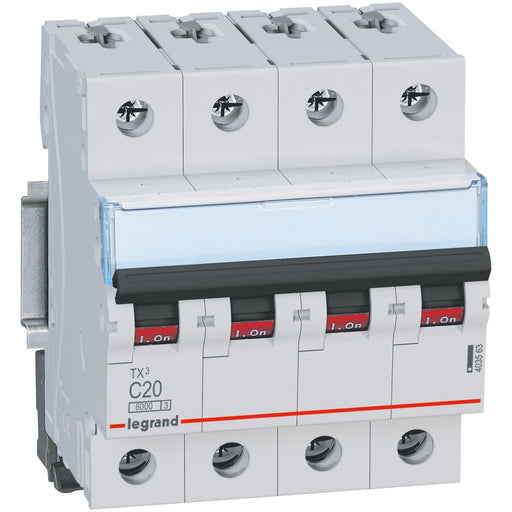 Legrand - Leitungsschutzschalter Legrand 403418 B20A 4P 6kA