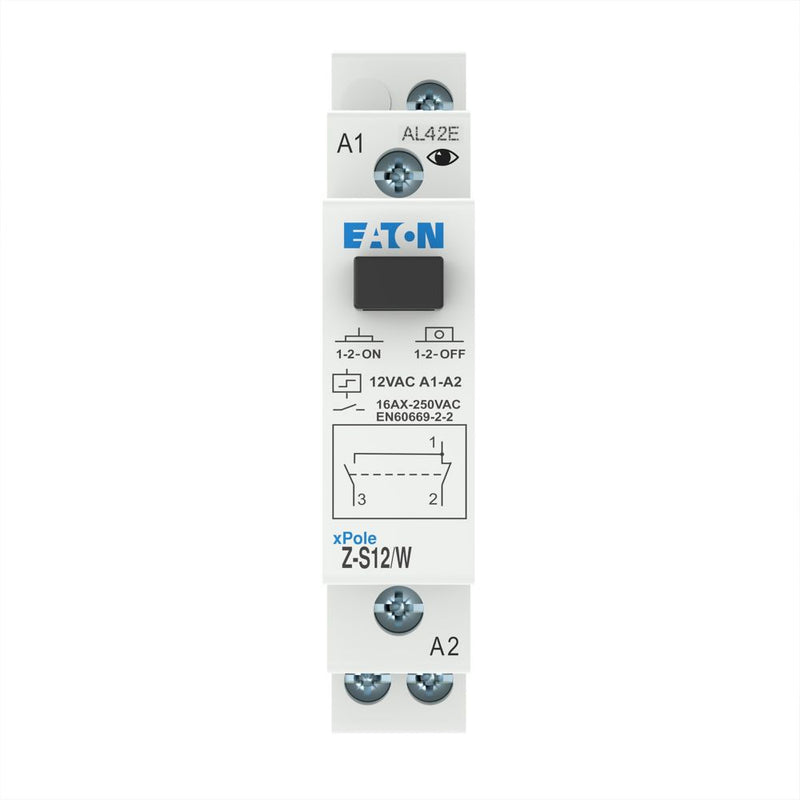 Eaton - Stromstoßschalter Stromstossschalter Z-S12/W 12AC, 1W, 16A, 50Hz