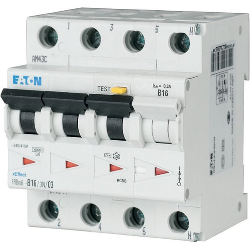 Eaton - Kombination FI-Schalter/Leitungsschutzschalter FI/LS Kombination FRBM6-C6/3N/01-A 6A 100mA