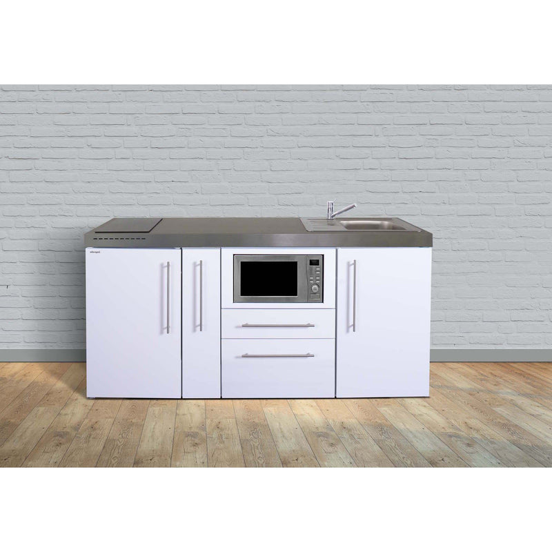 Stengel - Mini-Küche Miniküche Premiumline MPM180AMWIKFliBre2Sn weiß