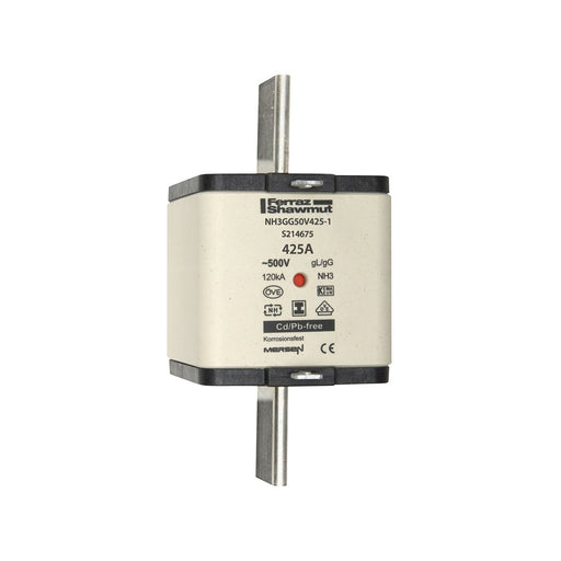 Mersen - Messersicherung Sicherungseinsatz NH Sond. NH22GG50V63 gG Gr.2 63A sfü KM − 3 Stück