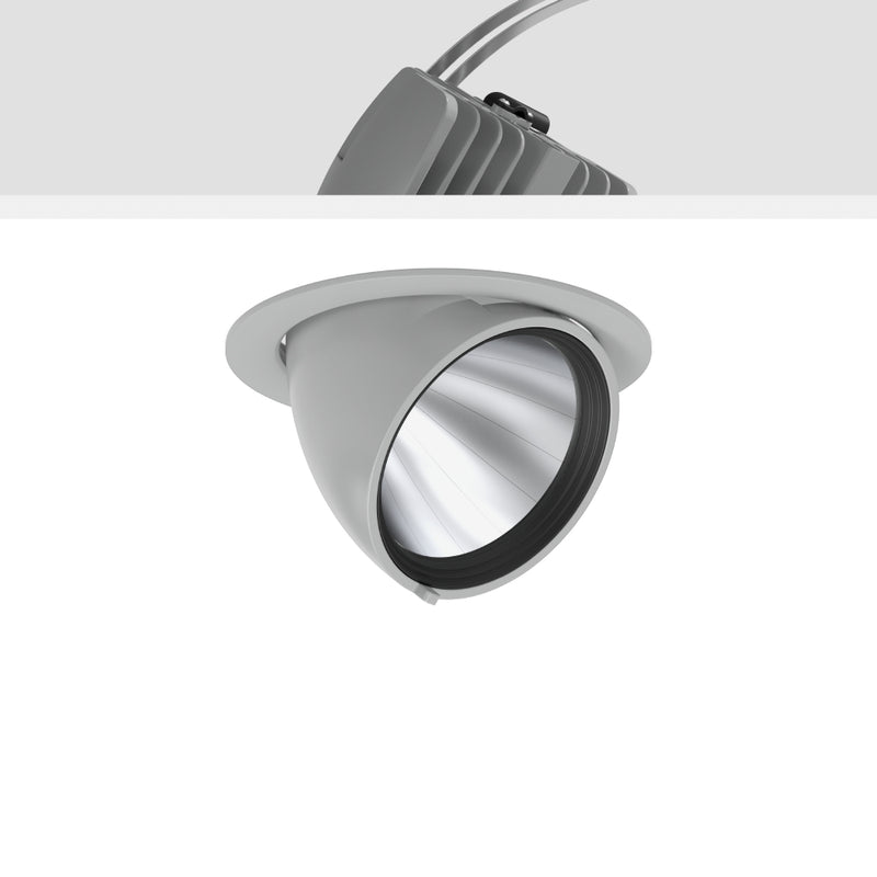 RZB - Downlight/Strahler/Flutlicht LED-Einbaustrahler 911593.004.3.76 935, DALI, silber