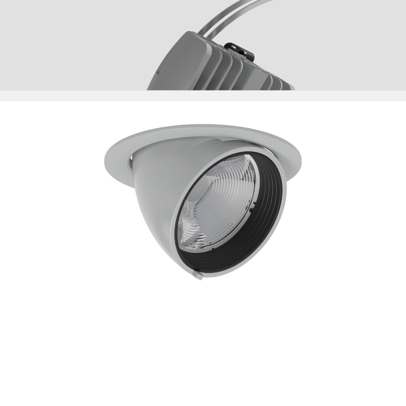 RZB - Downlight/Strahler/Flutlicht LED-Einbaustrahler 911596.004.3 935, silber