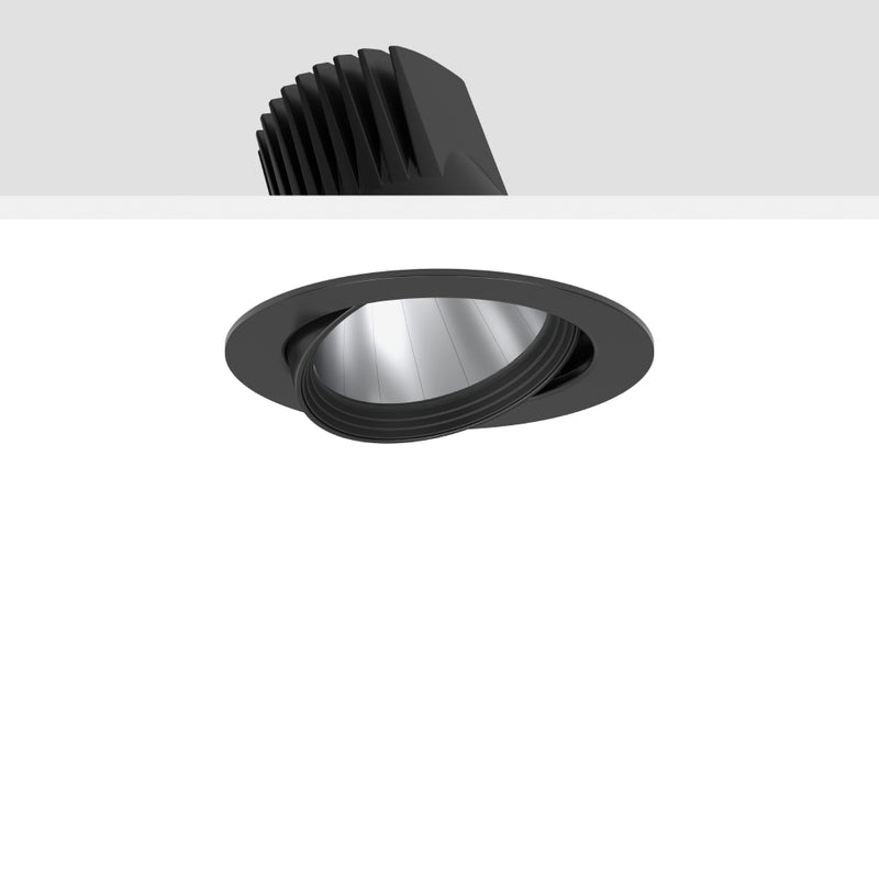 RZB - Downlight/Strahler/Flutlicht LED-Einbaustrahler 911643.003.3.76 935, DALI, schwarz
