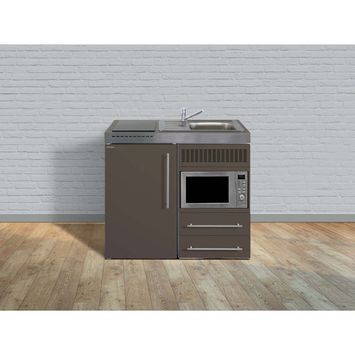 Stengel - Mini-Küche Miniküche Premiumline MPMMM100MWGKFliBre Mokka metallic