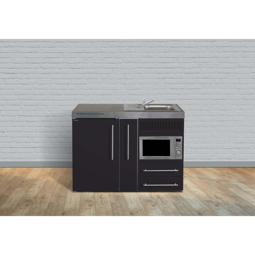 Stengel - Mini-Küche Miniküche Premiumline MPMSM120AKSMWKSliBre Schwarz matt