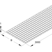 Niedax - Deckel für Kabeltragsystem Riffelblechabdeckung RRA 600-2.5 ALO − 3 Meter